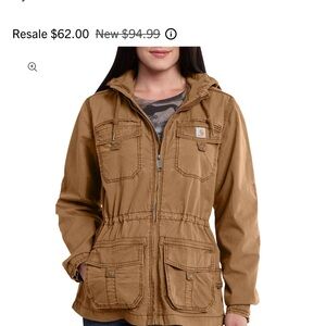 Carhartt Light Brown Hooded Jacket